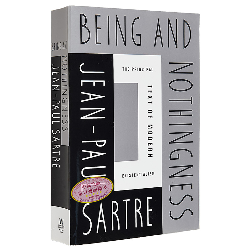 现货 存在与虚无 Being and Nothingness 英文原版 Jean Paul Sartre 让 保罗 萨特 Richard Moran新前言 哲学【中商原版】