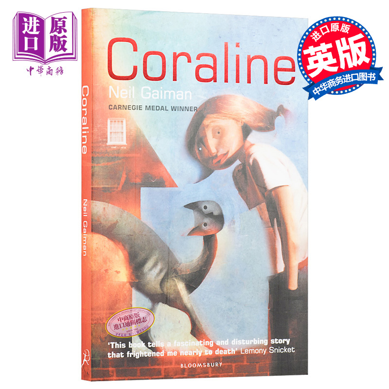 现货 鬼妈妈原版小说 鬼妈妈 Coraline 英文原版 Neil Gaiman 奇幻小说 豆瓣高分【中商原版】 - 图0