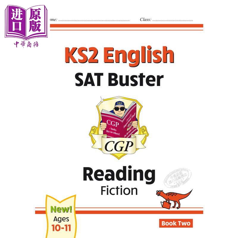 现货 CGP New KS2 English Reading SAT Buster Book 2英国小学毕业考试阅读理解备考教辅4册套装2 10-11岁有答案【中商原版】-图1