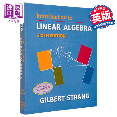 线性代数入门 第6版 线性代数导论 数学教材 MIT教授吉尔伯特斯特朗 Gilbert Strang 英文原版 Introduction to Linear Algeb - 图0