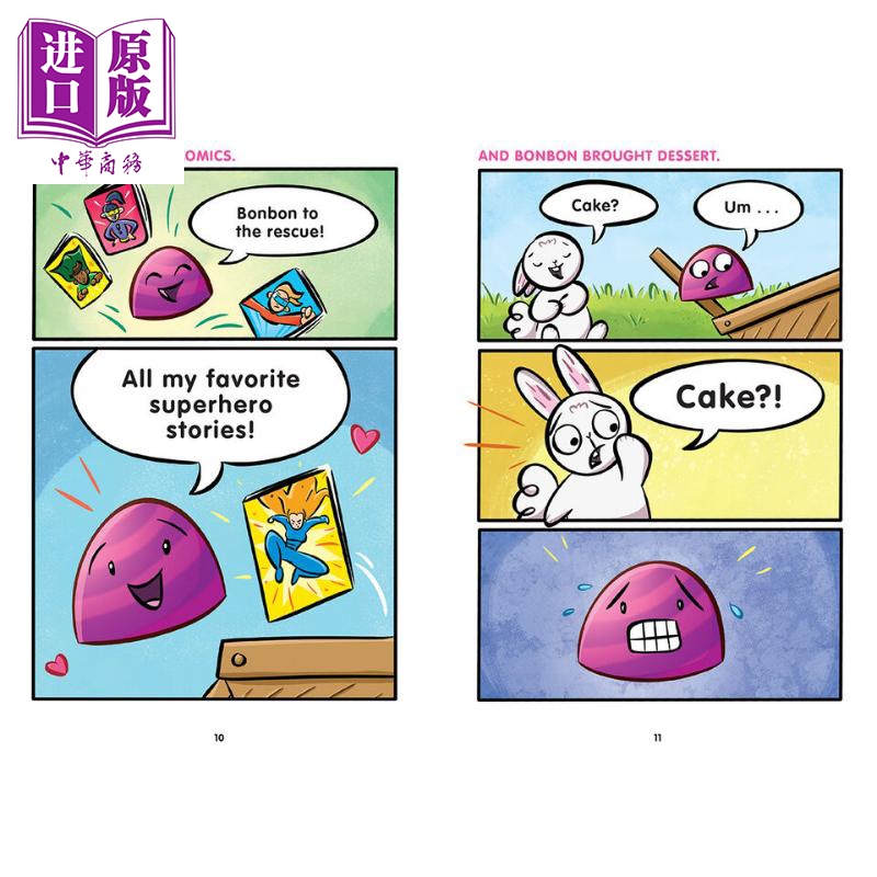 Bunbun & Bonbon #3兔笨笨和糖帮帮 Captain Bun & Super Bonbon 学乐桥梁漫画图像小说故事书儿童章节书英文原版【中商原版? - 图2