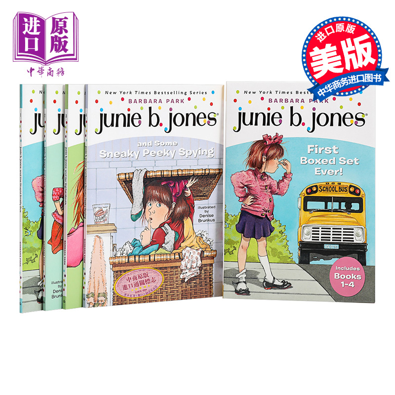 现货朱尼琼斯系列套装1-4册英文原版Junie B.Jones's First Boxed Set Ever1-4初-图0