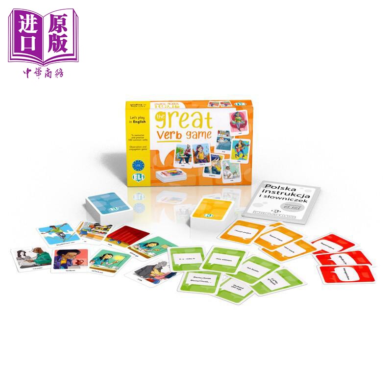THE GREAT VERB GAME New edition 伟大的动词游戏 英文原版 中小学英语教辅教材工具书 ELI LANGUAGE GAMES【中商原版】