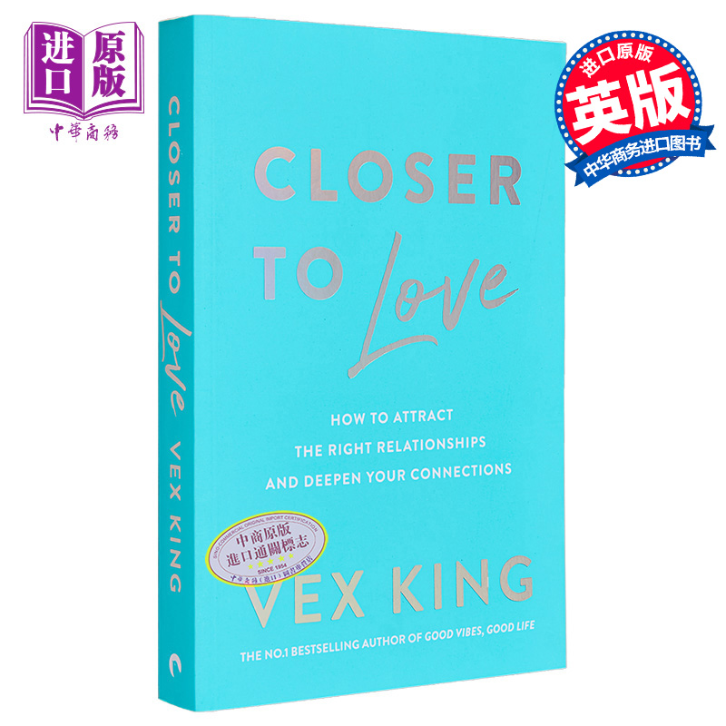 现货 离爱更近 Closer to Love 英文原版 Vex King 改变生活的指南 人际关系 治疗自己【中商原版】