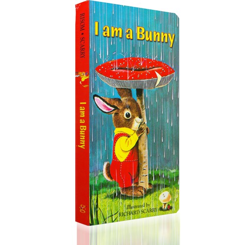 I Am a Bunny我是一只兔子0-3岁儿童英文启蒙绘本入门纸板书 可搭猜猜我有多爱鹅妈妈 my mommy’s tote 进口图书 中商【中商原版? - 图0