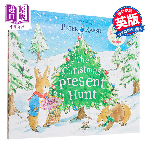 Peter Rabbit The Christmas Present Hunt 彼得兔假期奇遇 英文原版小初文学儿童绘本 童话寓言 Beatrix Potter【中商原版】 - 图0
