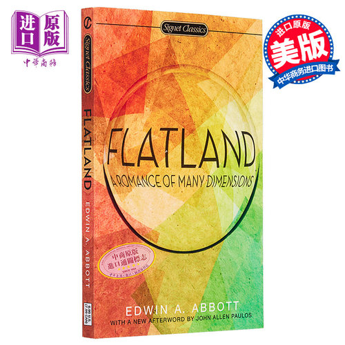 预售 平面国 英文原版 科幻小说 Flatland: A Romance of Many Dimensions Edwin A Abbott 可搭 The Worlds I See Li Fei Fei 李? - 图0