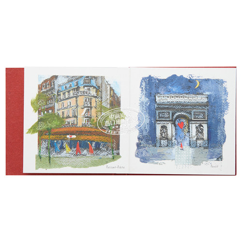 预售 手工立体书 我把巴黎献给你,因为我爱你 法文原版 Je T Offre Paris Parce Que Je T Aime! 法国进口手工艺术绘本 礼品收藏 - 图2