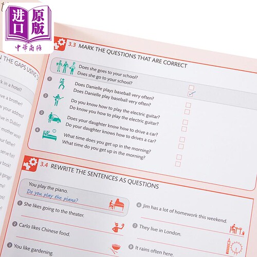 人人学英语语法练习册 英文原版 DK-English for Everyone English Grammar Guide Practice Book 英语学习【中商原版】 - 图0