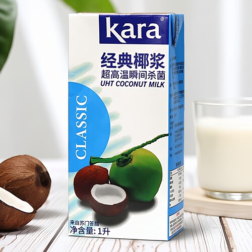 Kara佳乐经典椰浆1L*12盒整箱原装进口椰奶椰汁西米杨枝甘露原料 - 图2