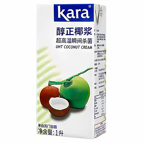Kara佳乐醇正椰浆1L*12盒整箱原装进口高浓度椰奶椰汁西米露原料 - 图3