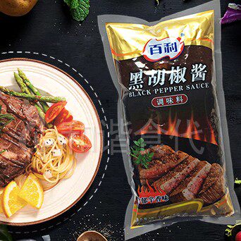 百利黑胡椒酱黑椒酱1kg烤肉拌饭火锅蘸料牛排手抓饼酱复合即食品 - 图1