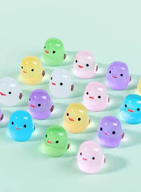 微景观夜光小鸡仔崽造景装饰摆件