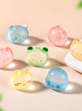 夜光可爱兔子小猫狗动物微景观