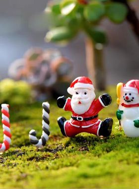 微景观创意绿植圣诞老人雪人摆件