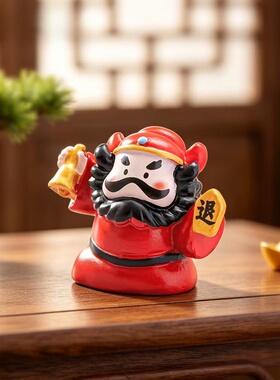 微景观可爱卡通钟馗造景装饰摆件
