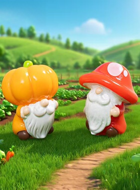 可爱蔬菜小矮人公仔微景观摆件