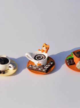 点心小猫场景DIY组装小摆件