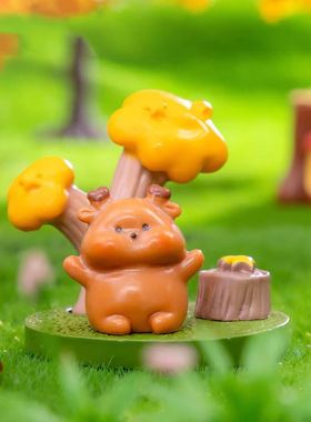 微景观四季节春夏秋冬园艺摆件