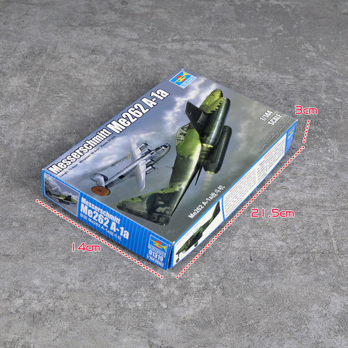 小号手01319静态塑料拼装模型1/144飞机Me262 A-1a喷气式战斗机 - 图1