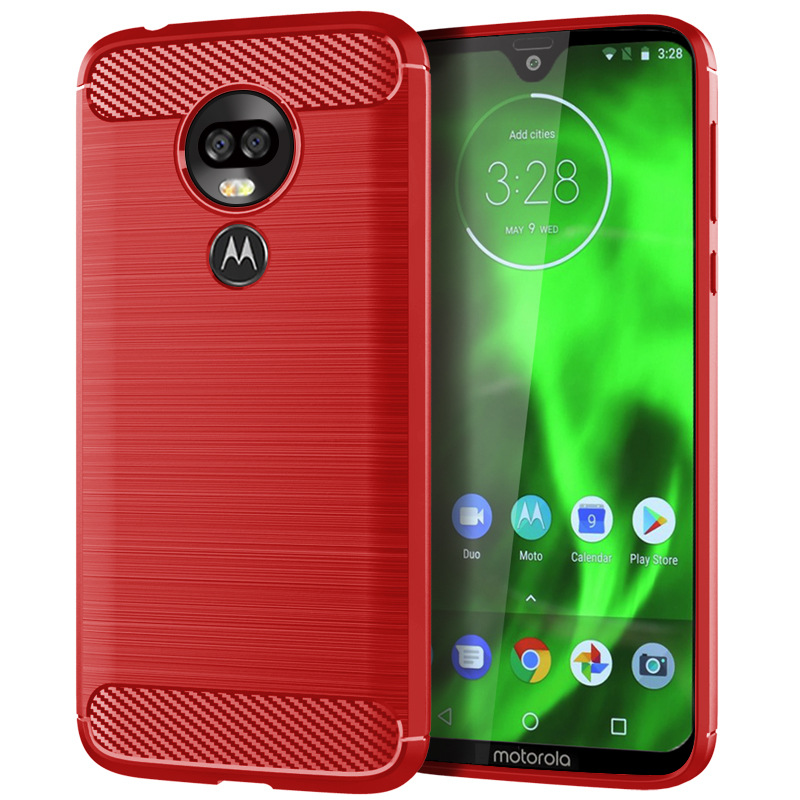 摩托罗拉MotoG7Power手机壳G7play保护套g7plus拉丝纹硅胶防摔软 - 图3