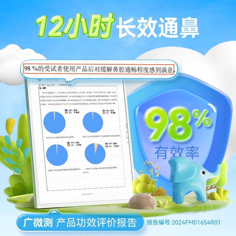 新西兰beggi通鼻贴鼻精灵通气儿童鼻塞通鼻贴宝宝鼻通贴神器婴儿 - 图1