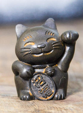 创意动物金运招福手工仿铸铁桌面装饰品小摆件纯可爱品