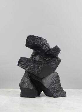 现代书房白色树脂太极人物雕塑摆件简约玄关电视柜样板房家居饰品