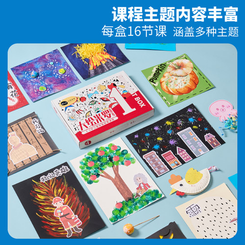 幼儿园创意美术材料包儿童手工diy小中大班美劳盒子制作绘画课堂 - 图2