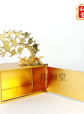 香港旗舰正品 李居明2026马年吉祥物工艺品 银纸柜 室内财箱摆件