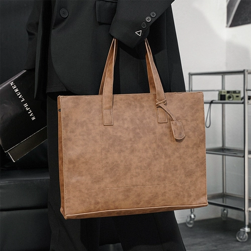 Трендовая ретро сумка на одно плечо, ноутбук, в корейском стиле