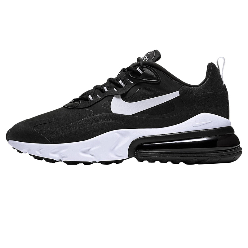 NIKE AIR MAX 270 REACT耐克黑白气垫健步休闲鞋男AO4971-004-图3