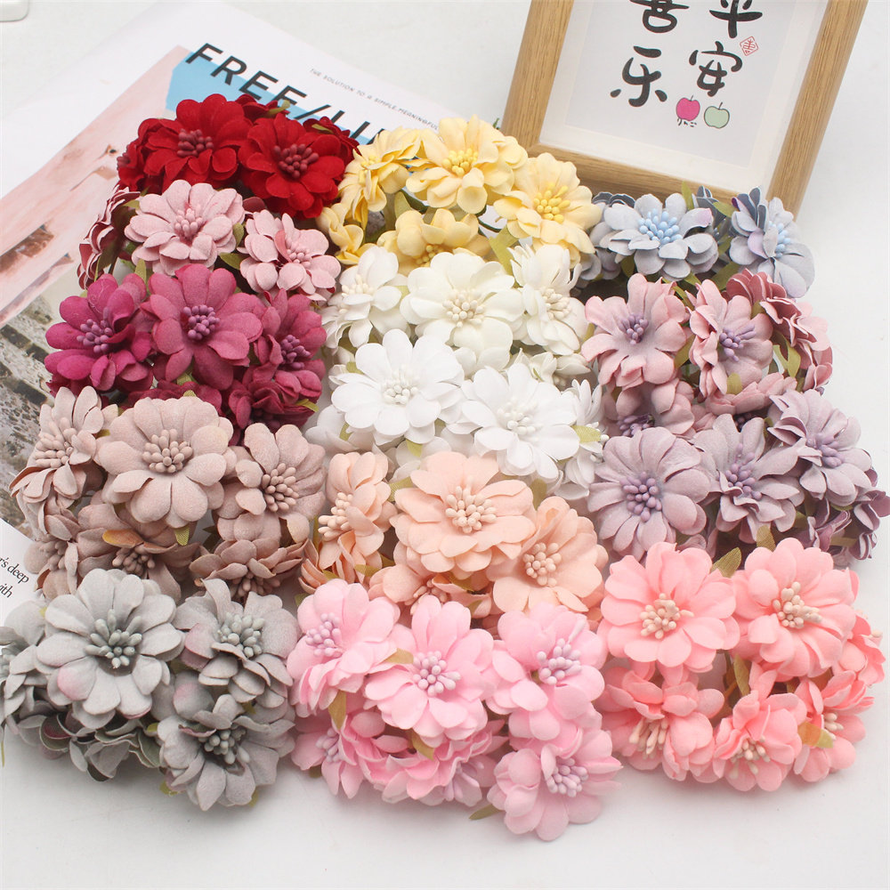 仿真花diy手工配件花环材料家居装饰花山茶花束带花芯喜糖盒配件,淘宝优惠券,粉丝福利购,淘宝优惠卷