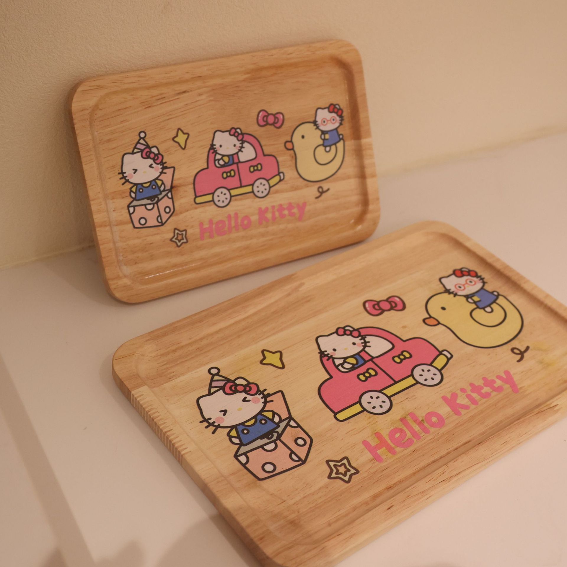 德国进口小红书热销博主同款米菲兔木质托盘餐盘咖啡茶水盘 - 图1