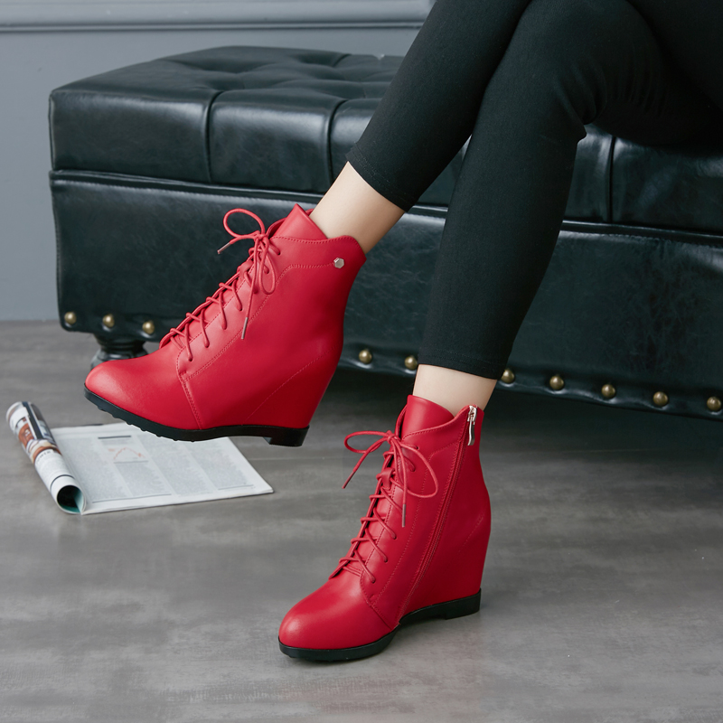 冬鞋女皮靴秋款女靴2018新款马丁靴女短款短