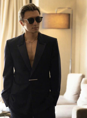 钛钢原创设计项链谢霆锋同款