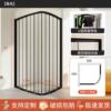 Installation-free explosion-proof folding arc fixed folding shower room partition sliding door dry and wet separation shower curtain for small apartment