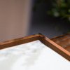 Light luxury walnut color square hundred jewelry tray
