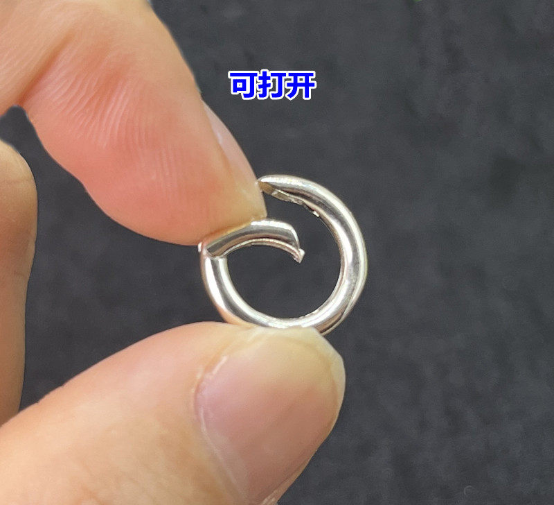 S925纯银圆扣连接手链项链弹簧扣头挂吊坠编织手绳连接DIY配件,淘宝优惠券,粉丝福利购,淘宝优惠卷