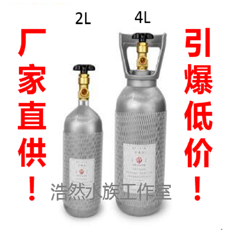 二氧化碳钢瓶套装山东建设草缸co2气瓶发生器迪茨减压表4L细-图3