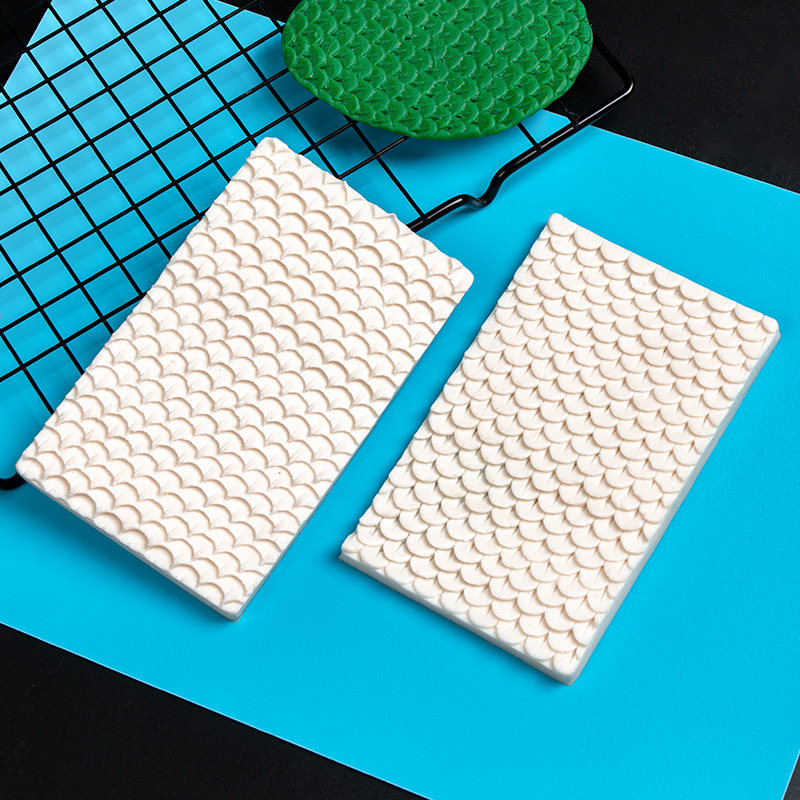 面塑龙鳞手办大鱼鳞硅胶模具粘土软陶泥塑DIY糖艺美人鱼龙纹立体,淘宝优惠券,粉丝福利购,淘宝优惠卷