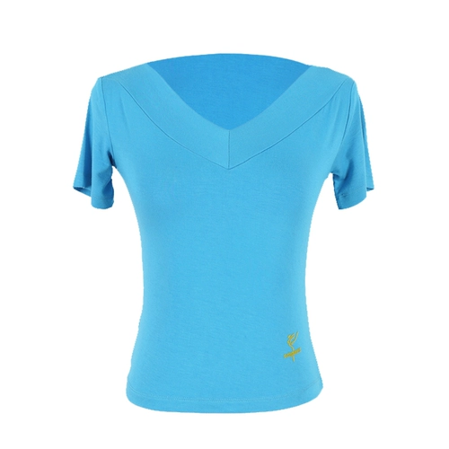 Туфли, спортивная одежда, футболка, короткий рукав, большой размер, облегающий крой, V-образный вырез