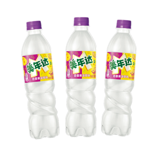 美年达橙味青苹果味葡萄味西瓜味500ml*6瓶果味碳酸饮料 - 图2