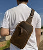 First-layer genuine leather large-capacity chest bag