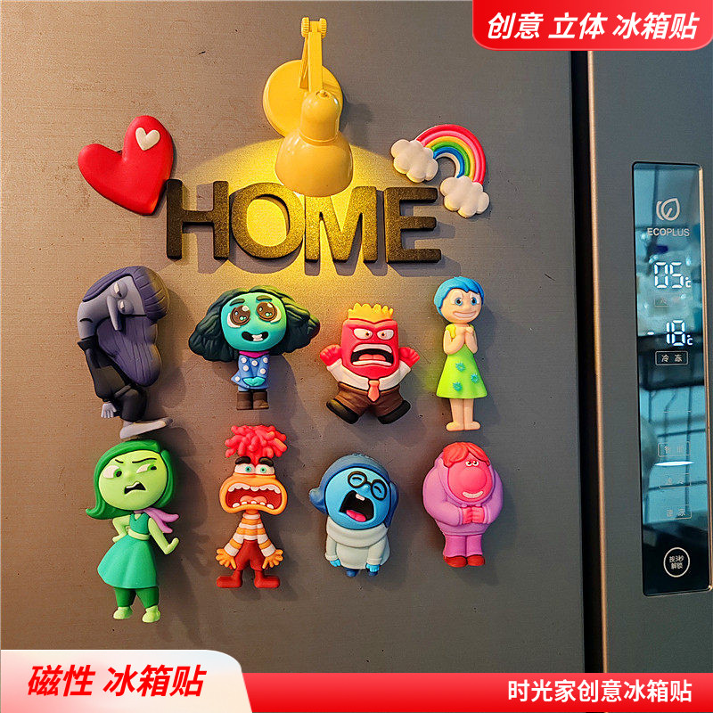 Inside Out Creative Refrigerator Magnet Decoration Sticker
