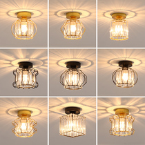 Minimalist modern corridor Aisle Light Entrance Hall Ceiling Lights Nordic Light Lavish American Crystal Lamp Genguan Balcony Light