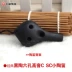 Ocarina 6 lỗ mới bắt đầu treble C gốm đen sắc nét SC vòng cổ nhỏ đồ trang trí nhỏ miễn phí chữ nhạc cụ - Nhạc cụ dân tộc