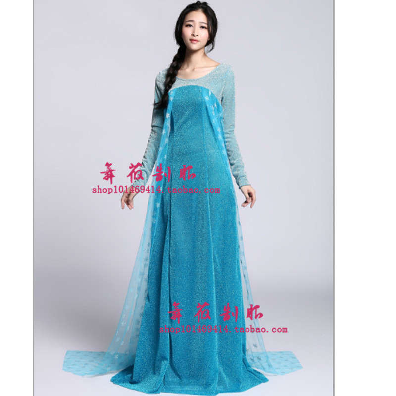 成人冰雪皇后服装成人冰雪奇缘爱莎万圣节cos灰姑娘狂欢公主服装 - 图3