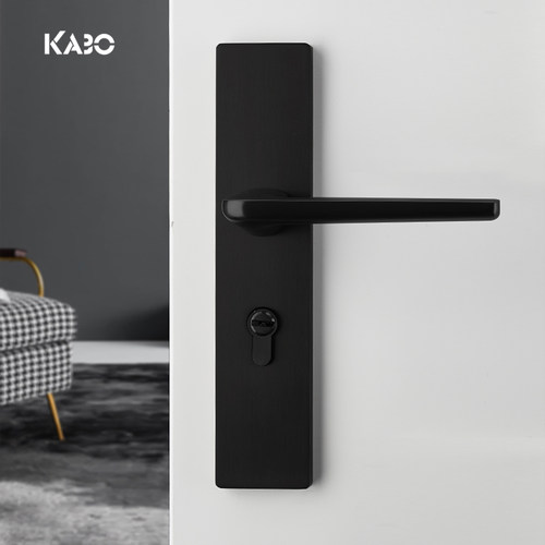 德国KABO磁吸门锁室内简约卧室静音房门锁北欧卫生间现代实木门锁 - 图3
