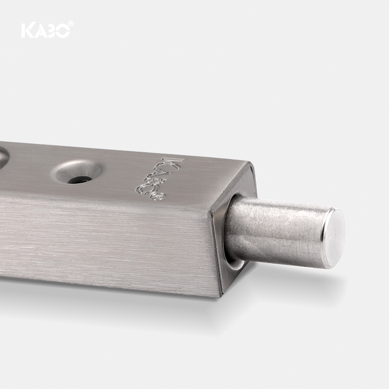 德国KABO插销盒式不锈钢暗装插销开槽双开子母门加长门闩插销锁扣 - 图2